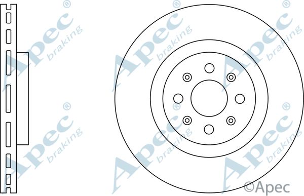 APEC BRAKING stabdžių diskas DSK2685